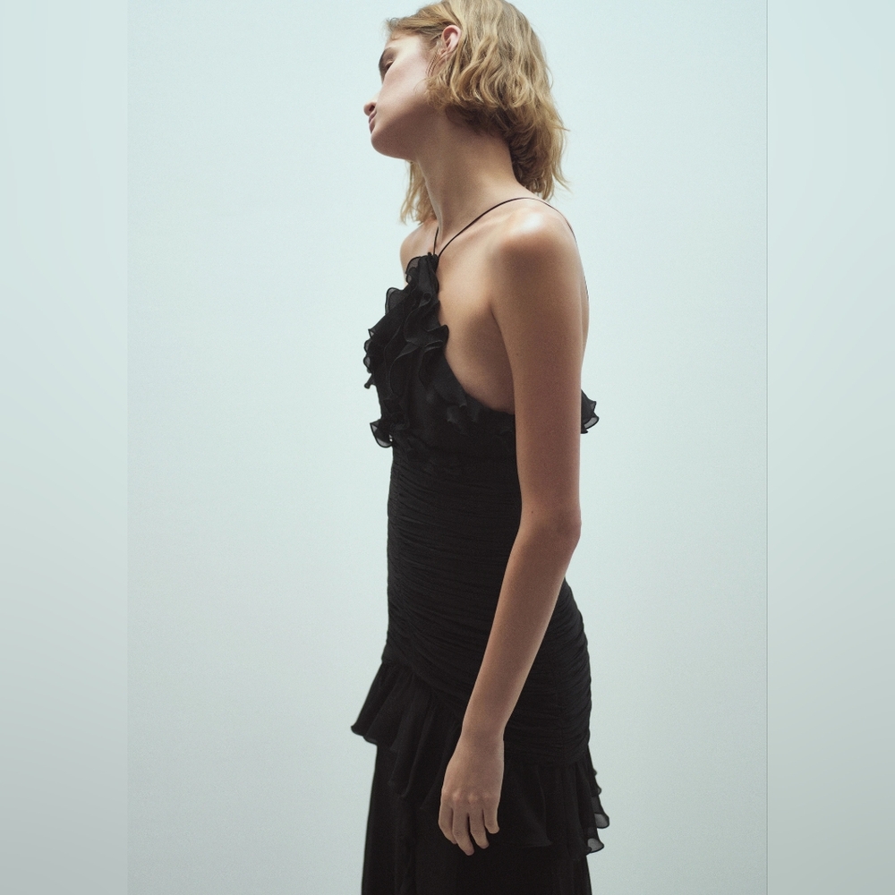 MANGO Exclusive Maxi Silk Dress - Picture 4 of 6